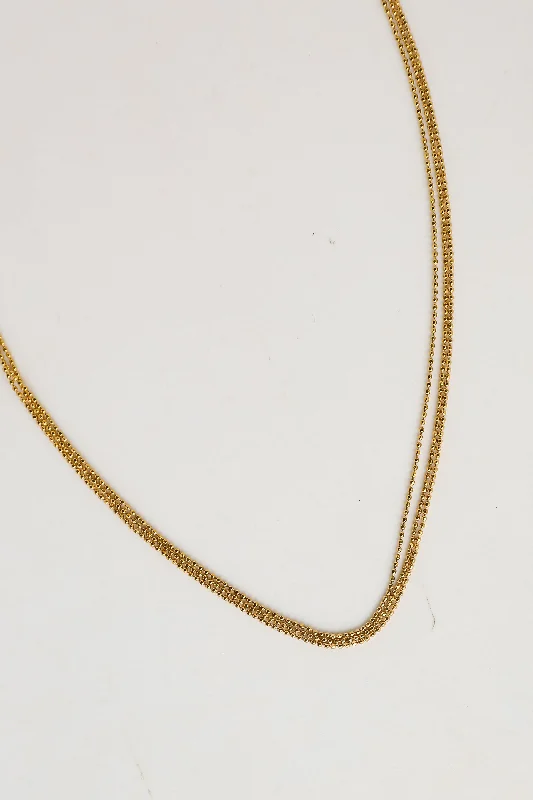 Shop Classic Women's Necklaces & Pendants with a Modern Twist-FINAL SALE - Josie Gold Layered Chain Necklace Shop Classic Women's Necklaces & Pendants with a Modern Twist-FINAL SALE - Josie Gold Layered Chain Necklace