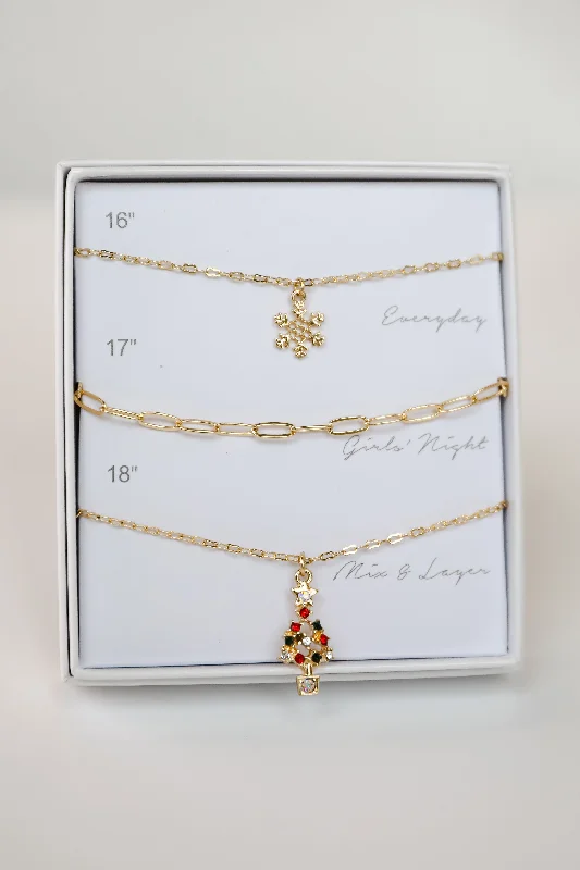 Shop Classic Women's  Necklaces & Pendants with a Modern Twist-Joy Gold Necklace Set