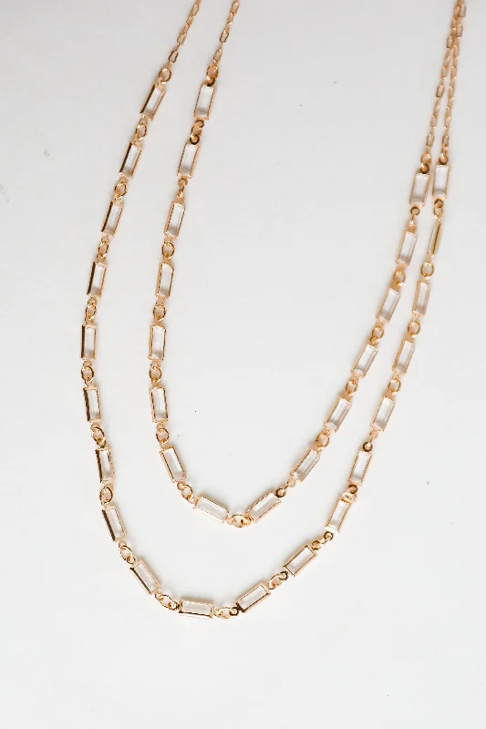Shop Classic Women's Necklaces & Pendants with a Modern Twist-Kennedy Gemstone Layered Necklace Shop Classic Women's Necklaces & Pendants with a Modern Twist-Kennedy Gemstone Layered Necklace