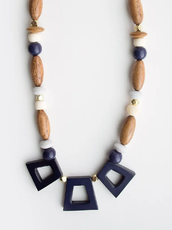 Shop Classic Women's Necklaces & Pendants with a Modern Twist-Kolkata Necklace - Blue Shop Classic Women's Necklaces & Pendants with a Modern Twist-Kolkata Necklace - Blue