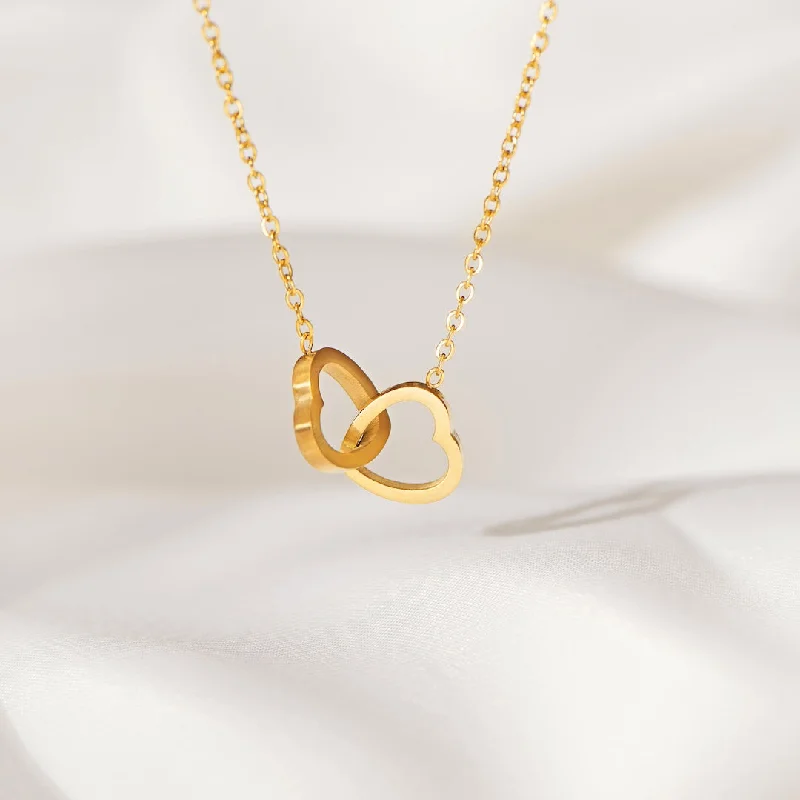 Shop Classic Women's Necklaces & Pendants with a Modern Twist-Mother & Daughter - Linked Hearts Necklace Shop Classic Women's Necklaces & Pendants with a Modern Twist-Mother & Daughter - Linked Hearts Necklace