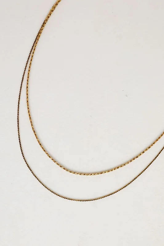 Shop Classic Women's Necklaces & Pendants with a Modern Twist-Parker Gold Layered Chain Necklace Shop Classic Women's Necklaces & Pendants with a Modern Twist-Parker Gold Layered Chain Necklace