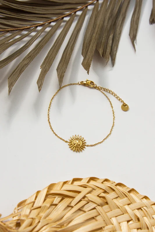 Women's Bangles with Pearl Details-SUN BRACELET