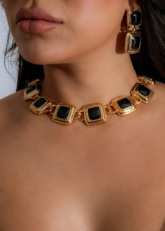 Shop Classic Women's Necklaces & Pendants with a Modern Twist-Regal Essence Necklace Black Shop Classic Women's Necklaces & Pendants with a Modern Twist-Regal Essence Necklace Black
