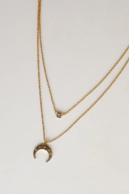 Shop Classic Women's Necklaces & Pendants with a Modern Twist-Sami Gold Crescent Horn Layered Necklace Shop Classic Women's Necklaces & Pendants with a Modern Twist-Sami Gold Crescent Horn Layered Necklace