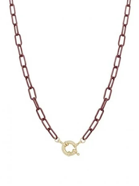 Shop Classic Women's Necklaces & Pendants with a Modern Twist-Scarlet Coated Chain Necklace Shop Classic Women's Necklaces & Pendants with a Modern Twist-Scarlet Coated Chain Necklace