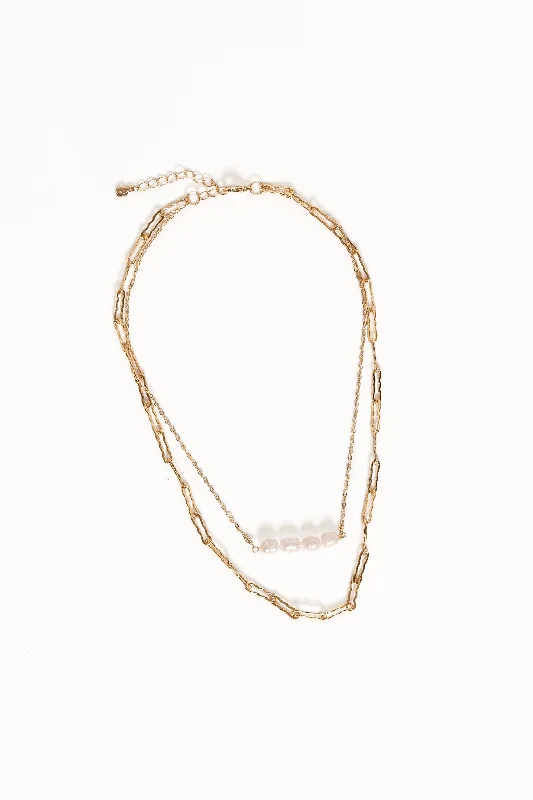 Shop Classic Women's Necklaces & Pendants with a Modern Twist-Sharon Necklace - Gold Shop Classic Women's Necklaces & Pendants with a Modern Twist-Sharon Necklace - Gold