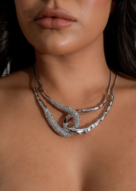 Shop Classic Women's Necklaces & Pendants with a Modern Twist-Solar Grace Necklace Silver Shop Classic Women's Necklaces & Pendants with a Modern Twist-Solar Grace Necklace Silver