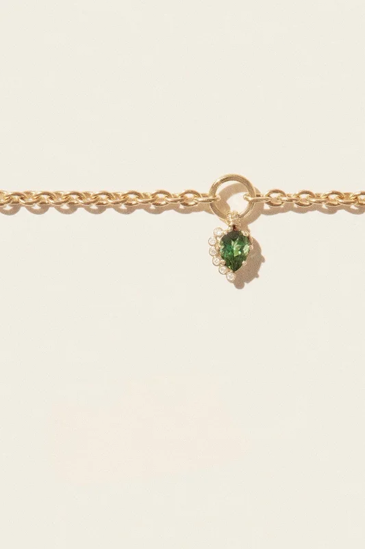 Shop Classic Women's  Necklaces & Pendants with a Modern Twist-Sun N°1 Necklace - Green Tourmaline