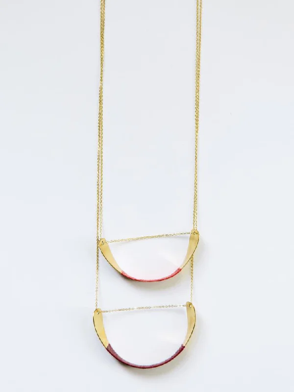 Shop Classic Women's Necklaces & Pendants with a Modern Twist-Threaded Helix Necklace - Red Shop Classic Women's Necklaces & Pendants with a Modern Twist-Threaded Helix Necklace - Red
