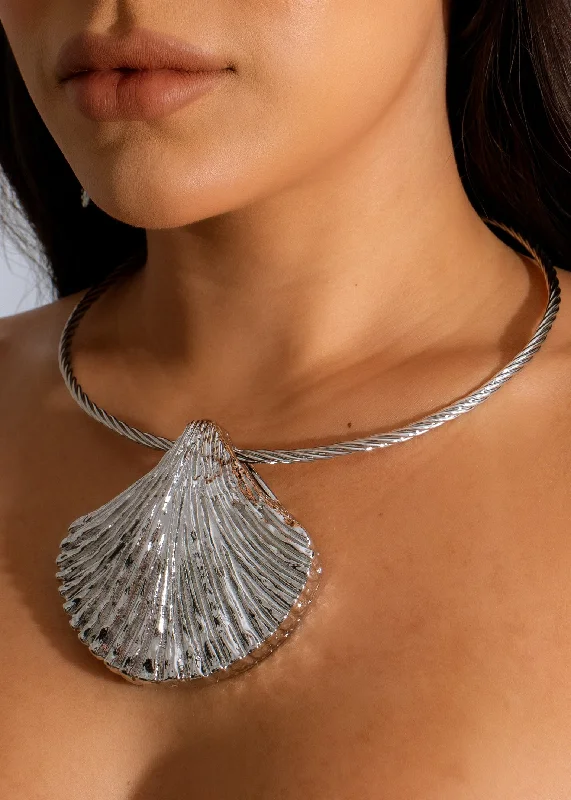 Shop Classic Women's Necklaces & Pendants with a Modern Twist-Tides Shell Necklace Silver Shop Classic Women's Necklaces & Pendants with a Modern Twist-Tides Shell Necklace Silver