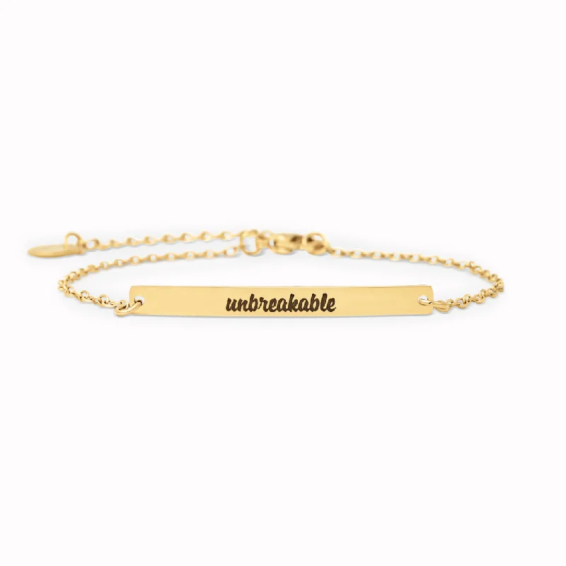 Adjustable Crystal Bangles for Women-Unbreakable - Motivational Bar Bracelet