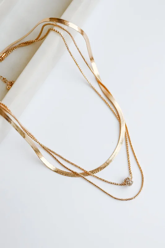 Shop Classic Women's Necklaces & Pendants with a Modern Twist-Willow Gold Layered Chain Necklace Shop Classic Women's Necklaces & Pendants with a Modern Twist-Willow Gold Layered Chain Necklace