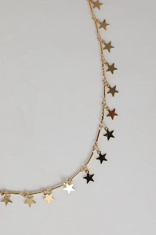 Shop Classic Women's Necklaces & Pendants with a Modern Twist-Zoey Gold Star Charm Necklace Shop Classic Women's Necklaces & Pendants with a Modern Twist-Zoey Gold Star Charm Necklace